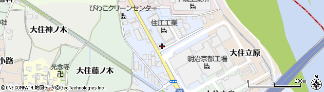 京都府京田辺市大住池ノ端周辺の地図