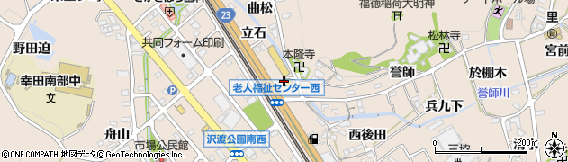 愛知県幸田町（額田郡）深溝（大角豆田）周辺の地図