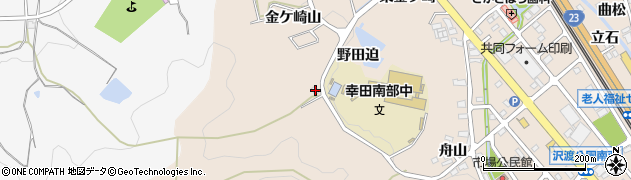 愛知県額田郡幸田町深溝野田迫32周辺の地図
