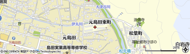 静岡県島田市元島田東町周辺の地図