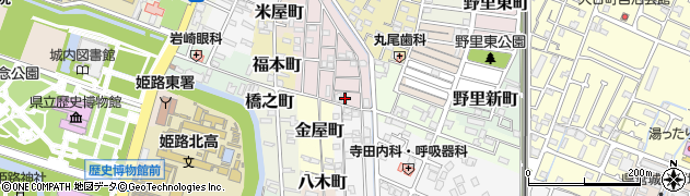 兵庫県姫路市五郎右衛門邸75周辺の地図