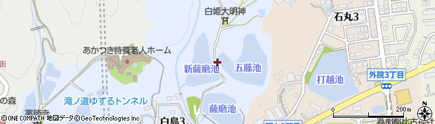 五藤池周辺の地図