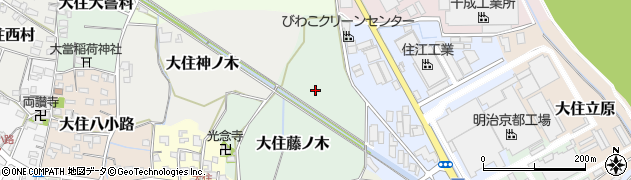 京都府京田辺市大住藤ノ木周辺の地図