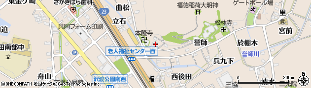 愛知県幸田町（額田郡）深溝（松井）周辺の地図