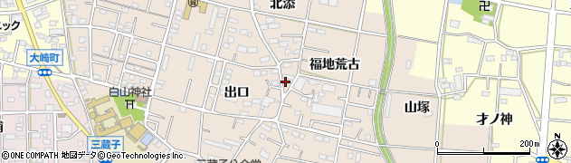 愛知県豊川市三蔵子町北添34周辺の地図