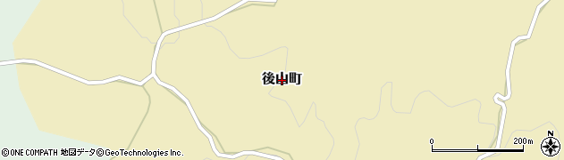 広島県三次市後山町周辺の地図
