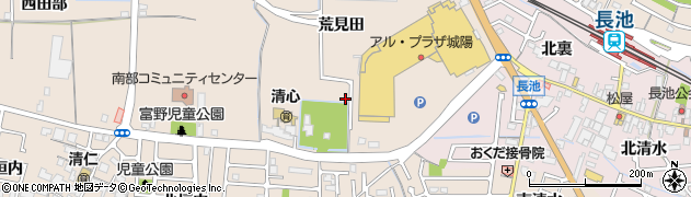 京都府城陽市富野荒見田7周辺の地図