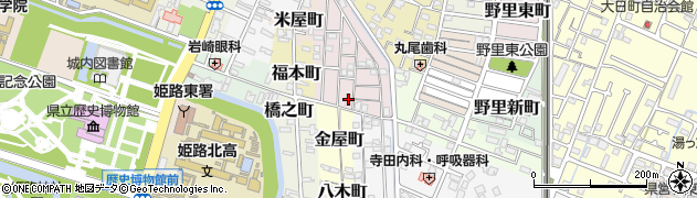 兵庫県姫路市五郎右衛門邸52周辺の地図