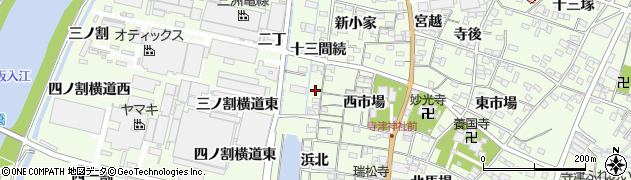 愛知県西尾市寺津町（除地）周辺の地図