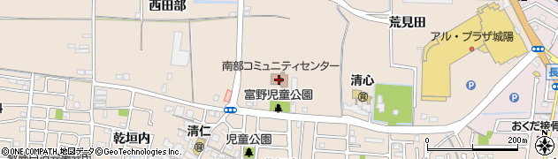 京都府城陽市富野（東田部）周辺の地図
