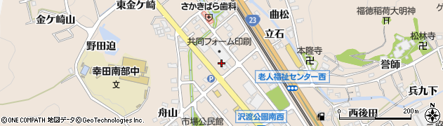 愛知県幸田町（額田郡）深溝（額田）周辺の地図