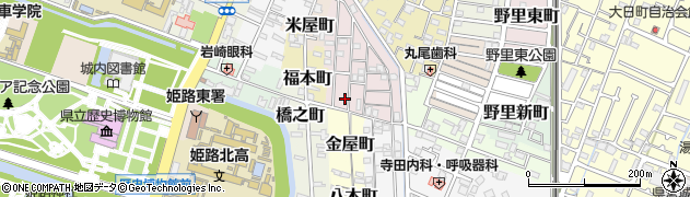 兵庫県姫路市五郎右衛門邸31周辺の地図