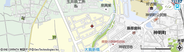兵庫県小野市大島町1529周辺の地図