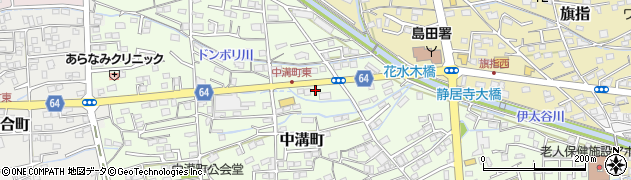 セブンイレブン島田中溝町店周辺の地図