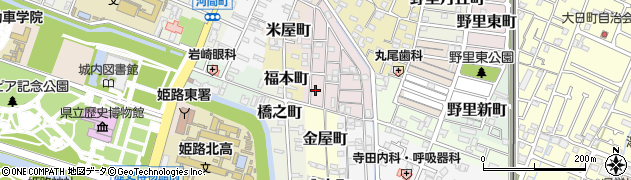兵庫県姫路市五郎右衛門邸28周辺の地図