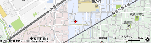 大阪府高槻市津之江北町周辺の地図