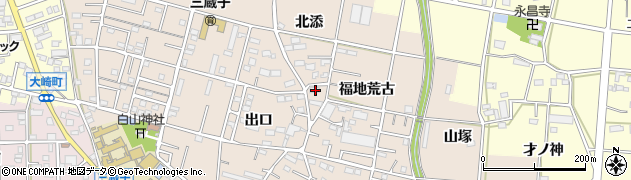 愛知県豊川市三蔵子町北添32周辺の地図