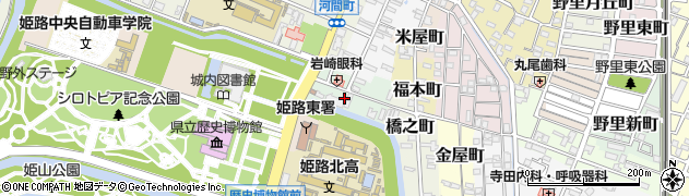 兵庫県姫路市鍵町周辺の地図