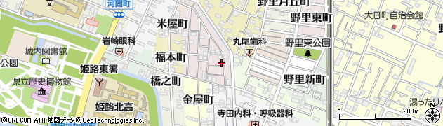 兵庫県姫路市五郎右衛門邸70周辺の地図