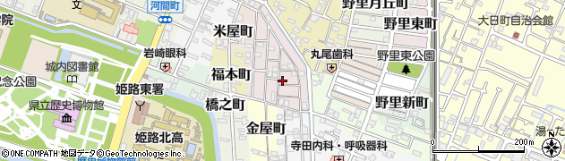 兵庫県姫路市五郎右衛門邸67周辺の地図