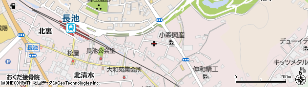 京都府城陽市長池河原周辺の地図