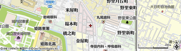 兵庫県姫路市五郎右衛門邸69周辺の地図