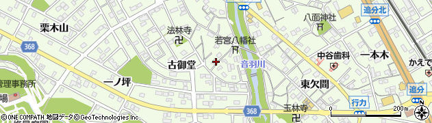 愛知県豊川市御油町（木ノ下）周辺の地図