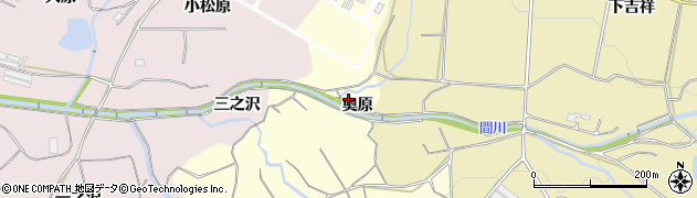 愛知県豊橋市石巻平野町（奥原）周辺の地図