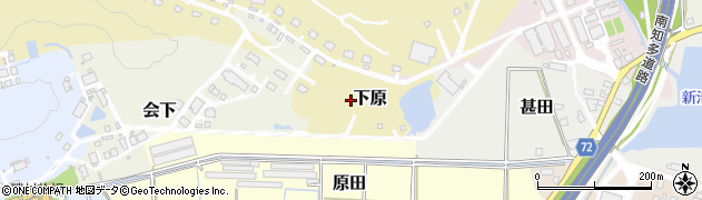 愛知県武豊町（知多郡）下原周辺の地図