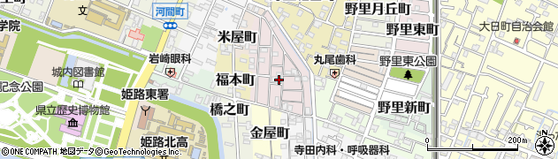 兵庫県姫路市五郎右衛門邸56周辺の地図