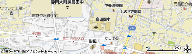 島田第四小学校　島田市通級指導教室周辺の地図