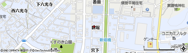 愛知県豊川市八幡町新堀35周辺の地図
