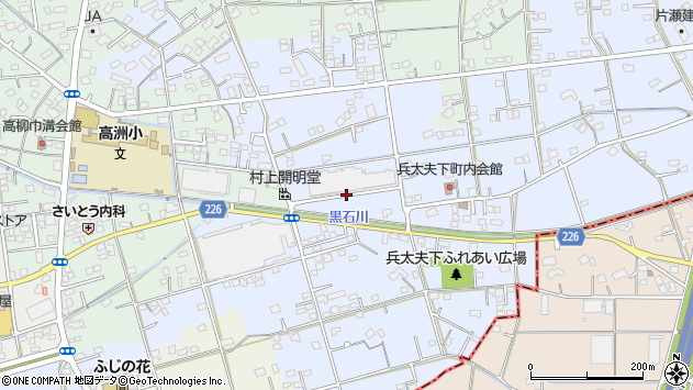 〒426-0042 静岡県藤枝市兵太夫の地図