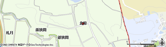 愛知県常滑市大谷（北原）周辺の地図