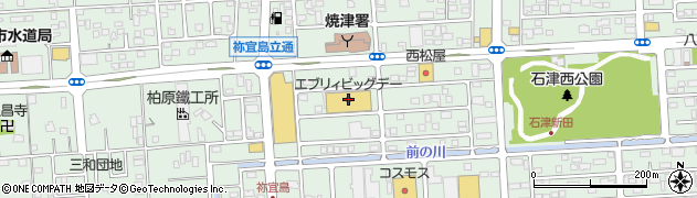 ビッグ富士焼津店周辺の地図