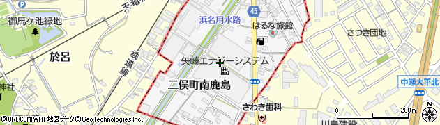 静岡県浜松市天竜区二俣町南鹿島周辺の地図