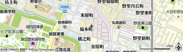 兵庫県姫路市五郎右衛門邸6周辺の地図