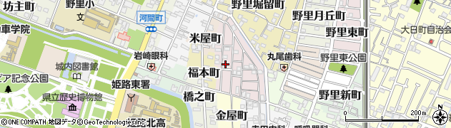 兵庫県姫路市五郎右衛門邸36周辺の地図