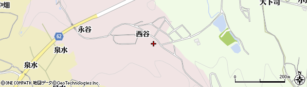 京都府綴喜郡宇治田原町贄田西谷周辺の地図