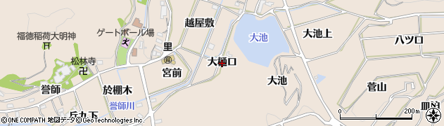 愛知県幸田町（額田郡）深溝（大樋口）周辺の地図