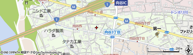 静岡県島田市向谷周辺の地図