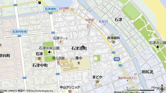 〒425-0042 静岡県焼津市石津港町の地図