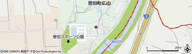 兵庫県たつの市誉田町広山715周辺の地図