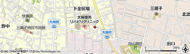 愛知県豊川市大崎町下金居場133周辺の地図