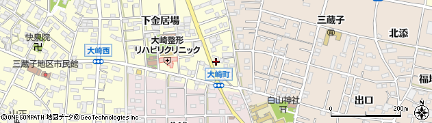 愛知県豊川市大崎町下金居場159周辺の地図