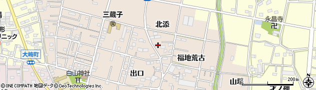 愛知県豊川市三蔵子町北添27周辺の地図