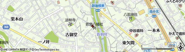 愛知県豊川市御油町美世賜147周辺の地図