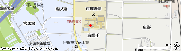 京都府城陽市枇杷庄（京縄手）周辺の地図
