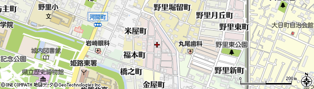 兵庫県姫路市五郎右衛門邸45周辺の地図