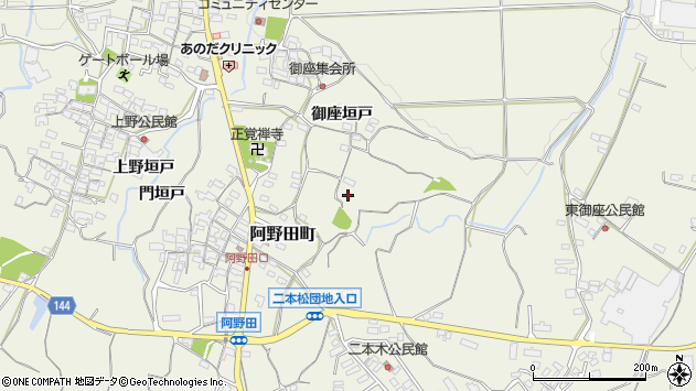 〒519-0137 三重県亀山市阿野田町の地図